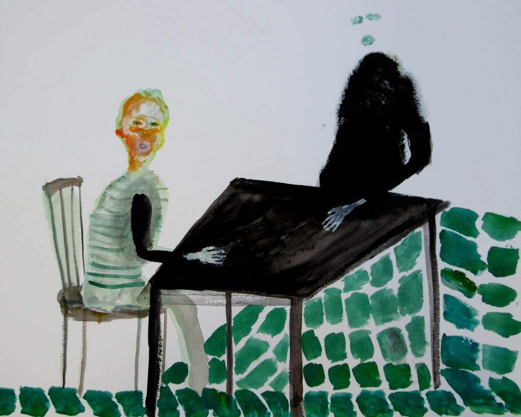 Andrew Litten artist painting on paper litton expressionist litten